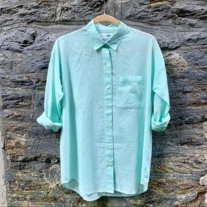 Old Navy | Linen Boyfriend Button Up
